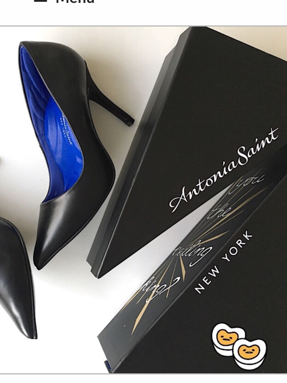 New Antonia Saint Victoria Classic Black Pointed-Toe Stiletto Pumps - Women 8
